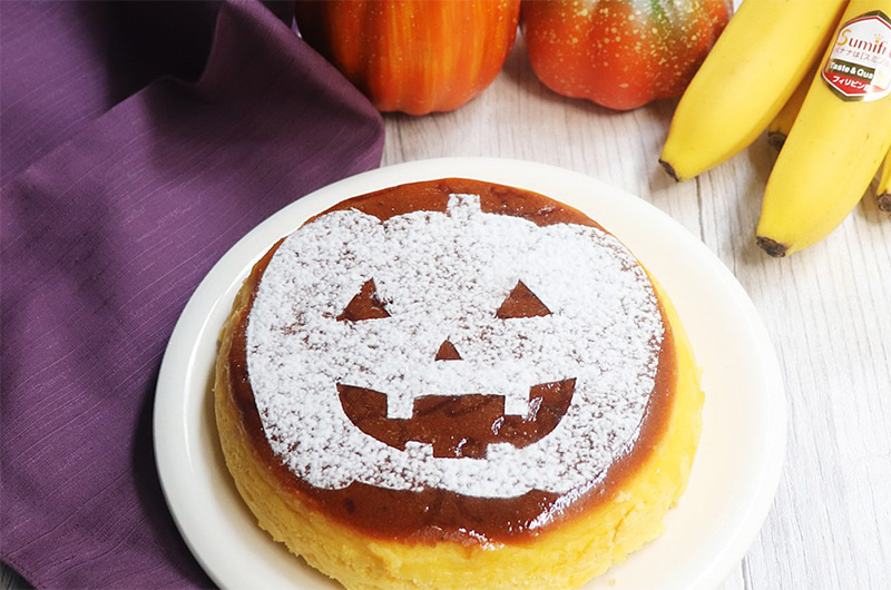 ハロウィンバナナチーズケーキ