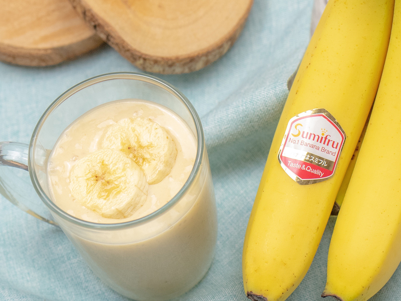 腸にうれしい バナナヨーグルト 甘酒スムージー おすすめレシピ バナナはスミフル