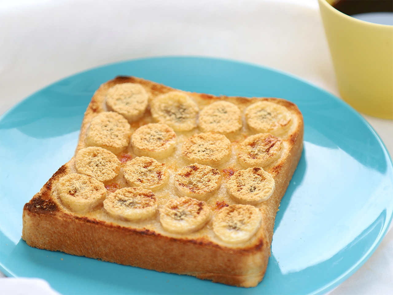 ピーナッツバターバナナフレンチトーストスキレットのレシピ