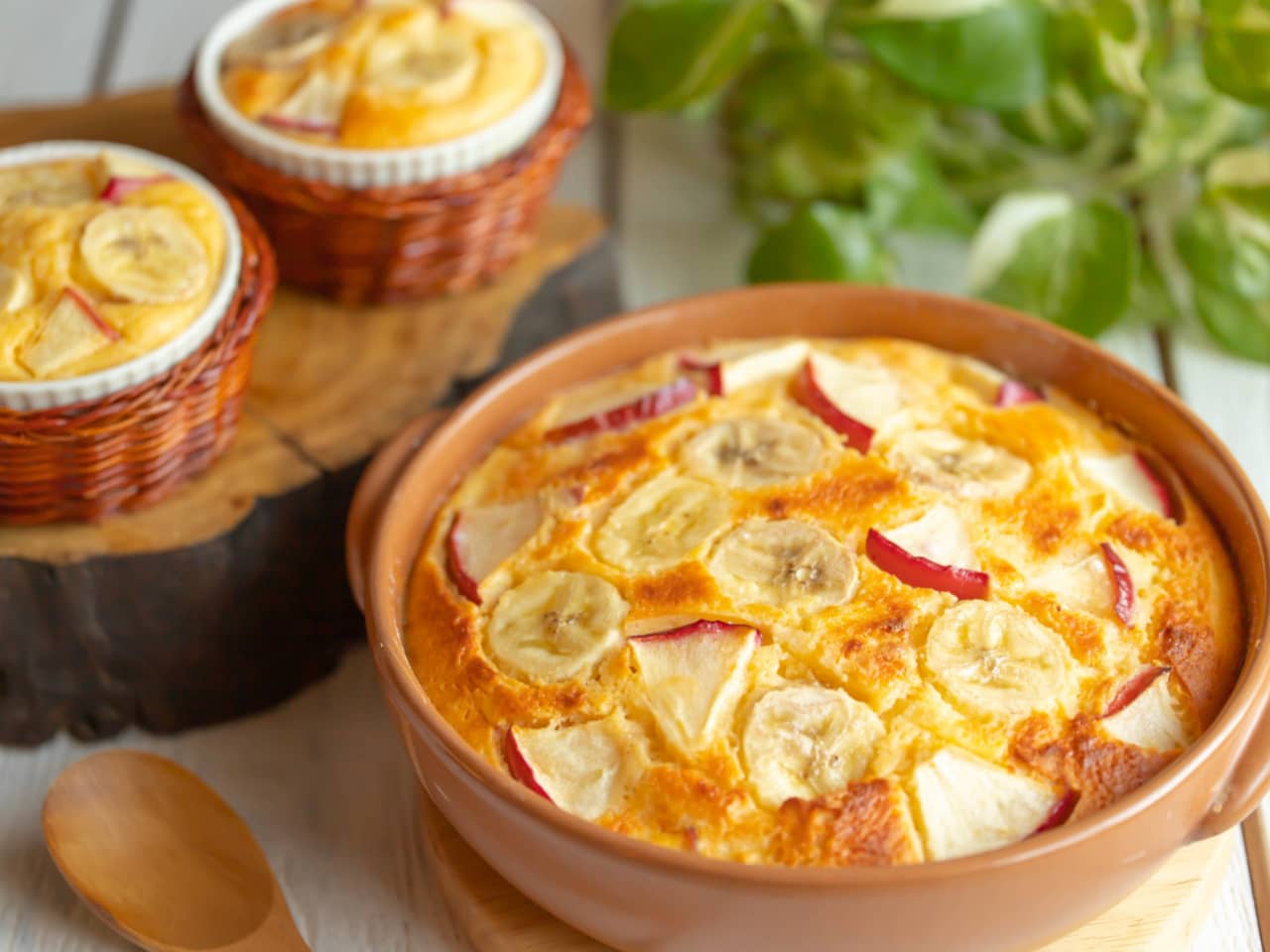 【43】バナナとリンゴのヨーグルトポムポム