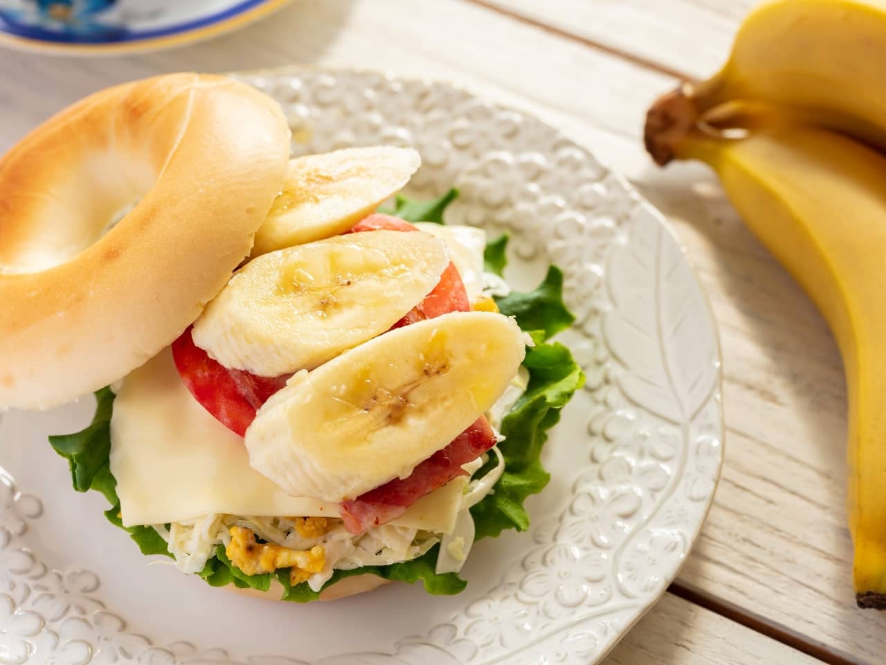 【24】野菜もたっぷり！ベジ＆バナナベーグルサンド