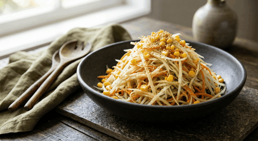 青パパイヤのマヨポンサラダ｜辛くない・子供も大好きまろやかレシピ